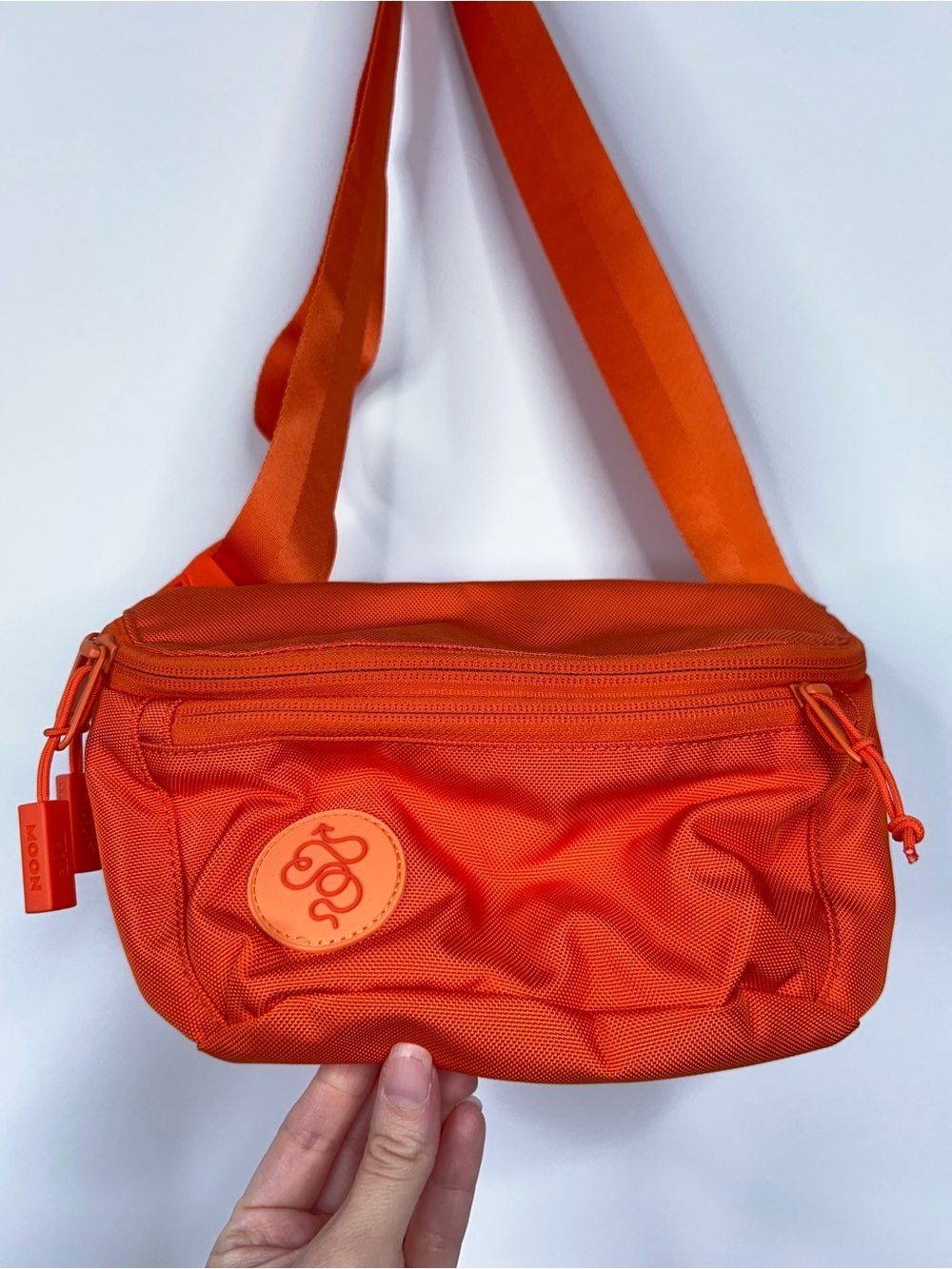 Baboon to the Moon Fannypack Bright Orange Crossbody Colorful 3L Size